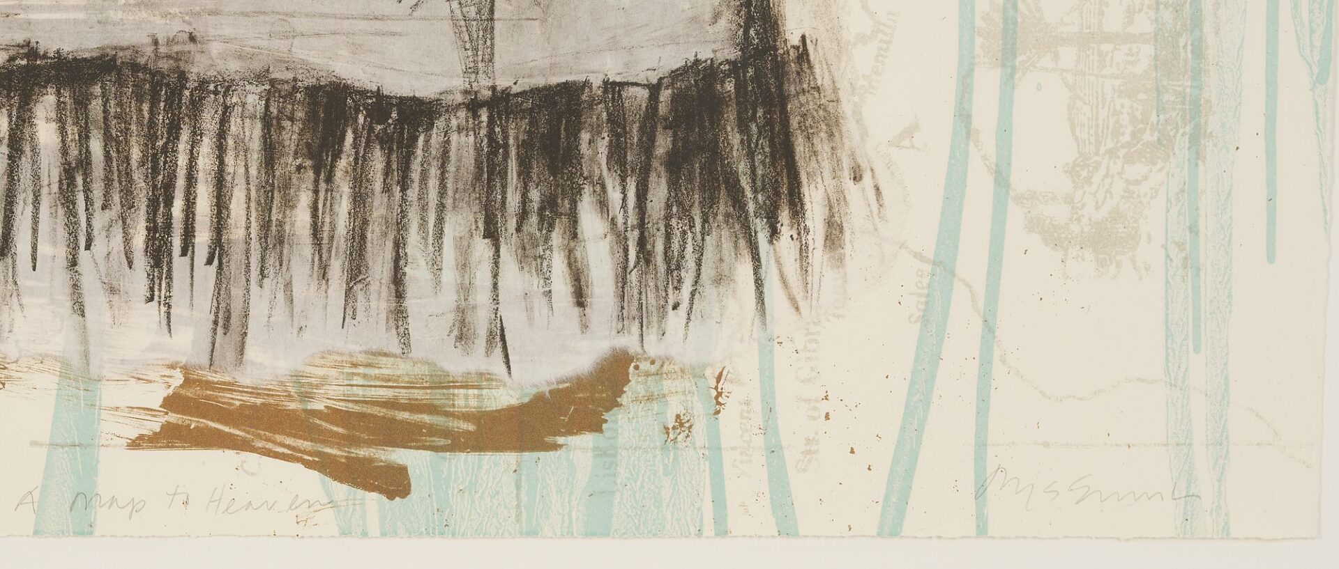 Lot 400: Scarce Jaune Quick-to-See Smith Lithograph, A Map to Heaven