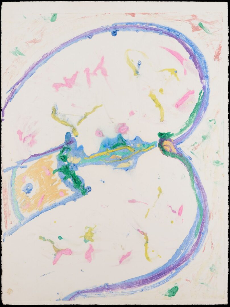 Lot 401: Sam Francis Monotype, Nude (Ghost Impression 2)