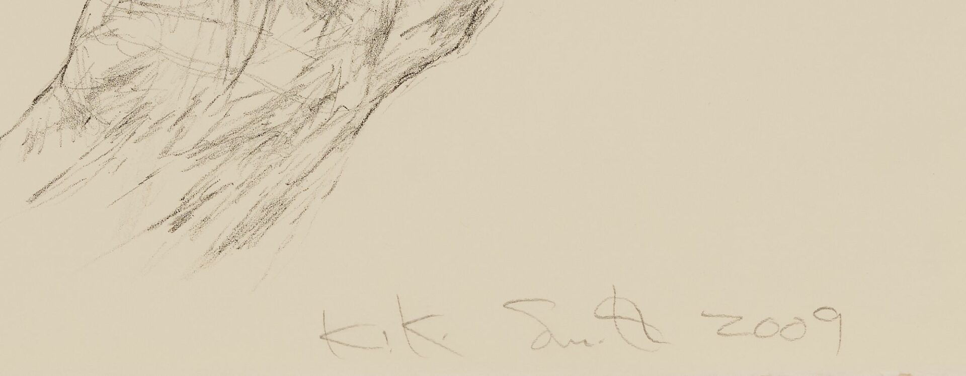 Lot 403: Kiki Smith Lithograph, Bird in Hand