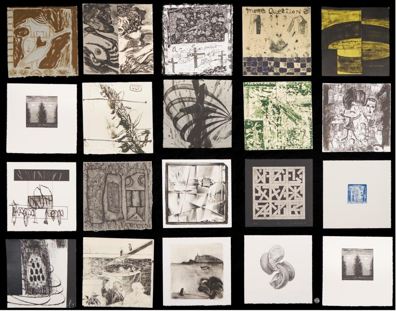Lot 407: Tamarind Institute Partial Lithograph Portfolio Incl. Quick-to-See Smith, Colescott, Margo Humphrey