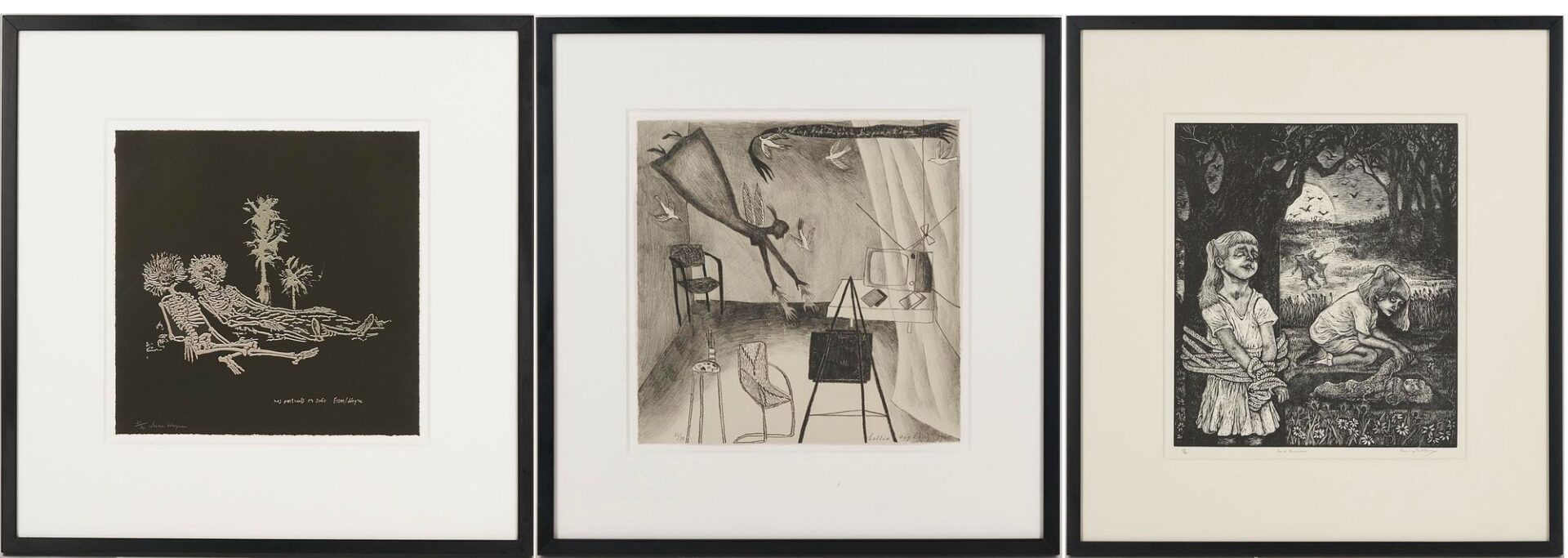 Lot 409: 3 Contemporary Prints, June Wayne, Hollis Sigler, & Rosemary Feit Covey