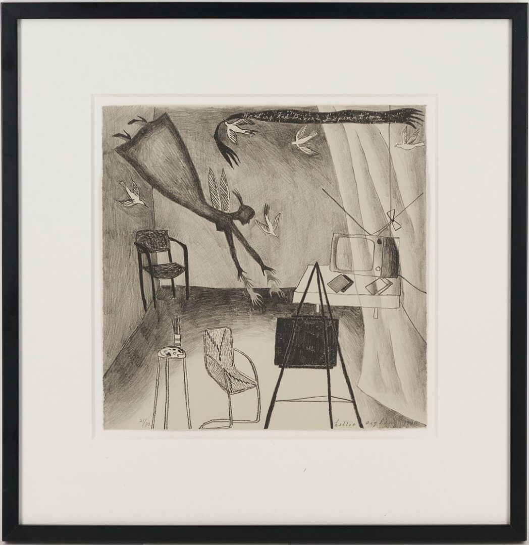 Lot 409: 3 Contemporary Prints, June Wayne, Hollis Sigler, & Rosemary Feit Covey