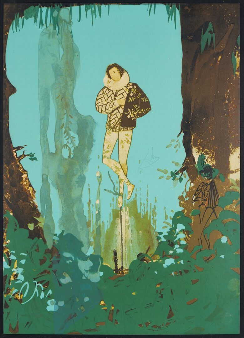 Lot 418: Salvador Dali Signed Lithograph, Prince of Love