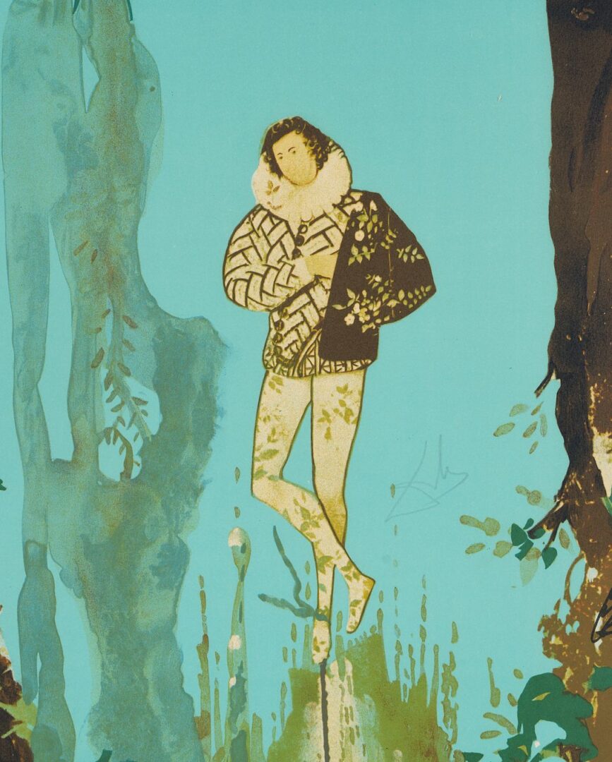 Lot 418: Salvador Dali Signed Lithograph, Prince of Love