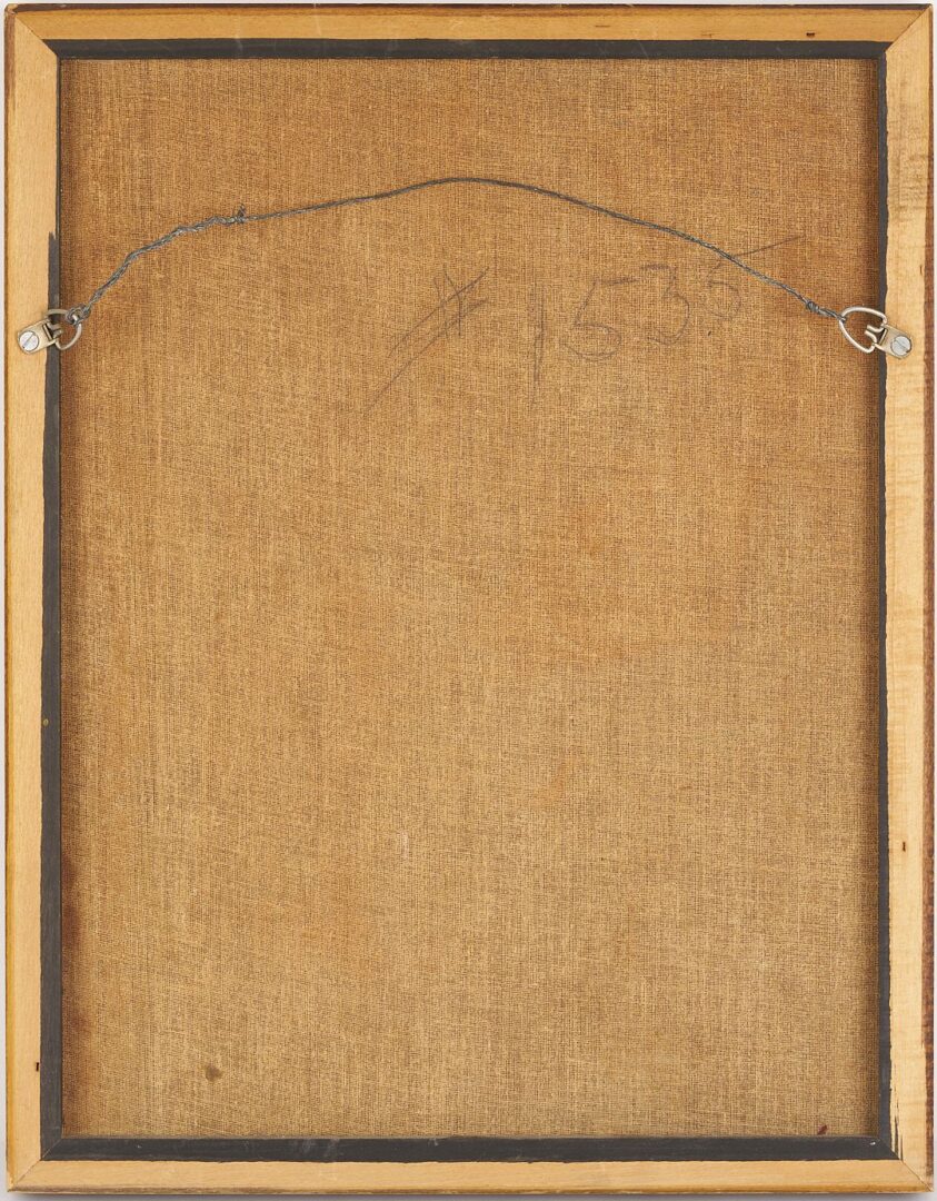 Lot 421: Philip Perkins Abstract Oil, Gold Frame