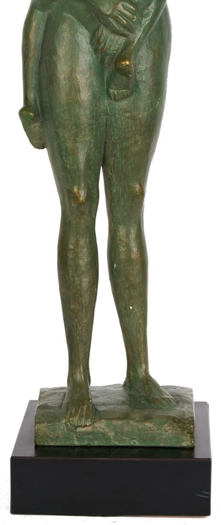 Lot 424: Meyer Wolfe Sculpture: Woman Standing with Child, Exhibited