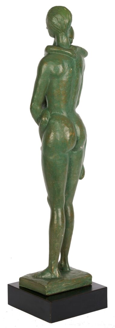Lot 424: Meyer Wolfe Sculpture: Woman Standing with Child, Exhibited