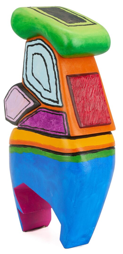 Lot 426: Ida Kohlmeyer Carved & Painted Wood Sculpture
