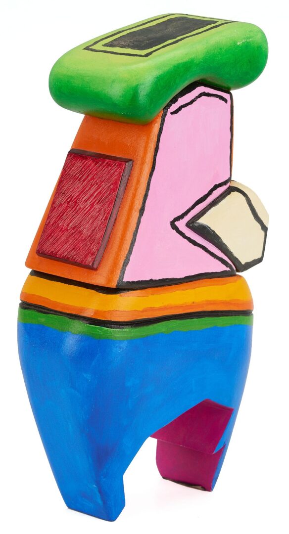 Lot 426: Ida Kohlmeyer Carved & Painted Wood Sculpture