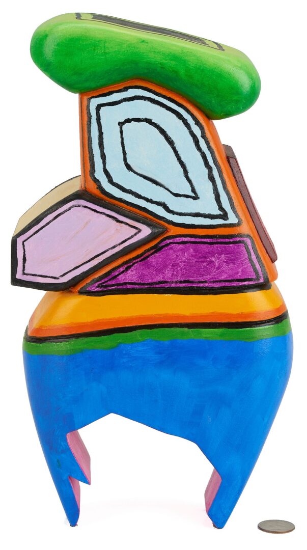Lot 426: Ida Kohlmeyer Carved & Painted Wood Sculpture