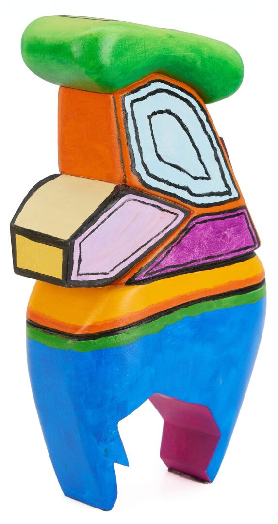 Lot 426: Ida Kohlmeyer Carved & Painted Wood Sculpture