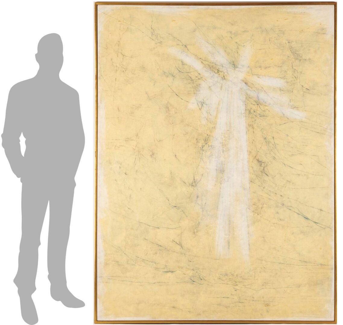 Lot 427: Large Walter Barker O/C Painting, Sky World, 1960