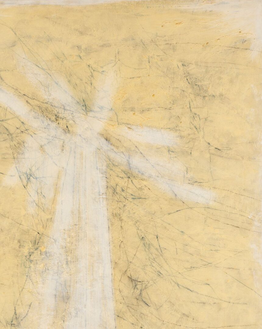 Lot 427: Large Walter Barker O/C Painting, Sky World, 1960