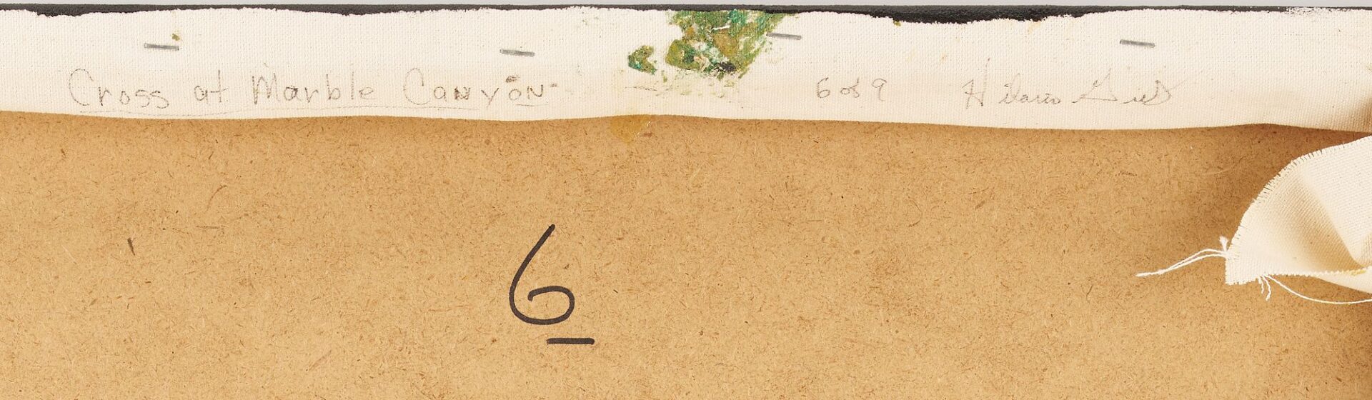 Lot 443: Large Hilario Gutierrez Polyptych, Cross at Marble Canyon