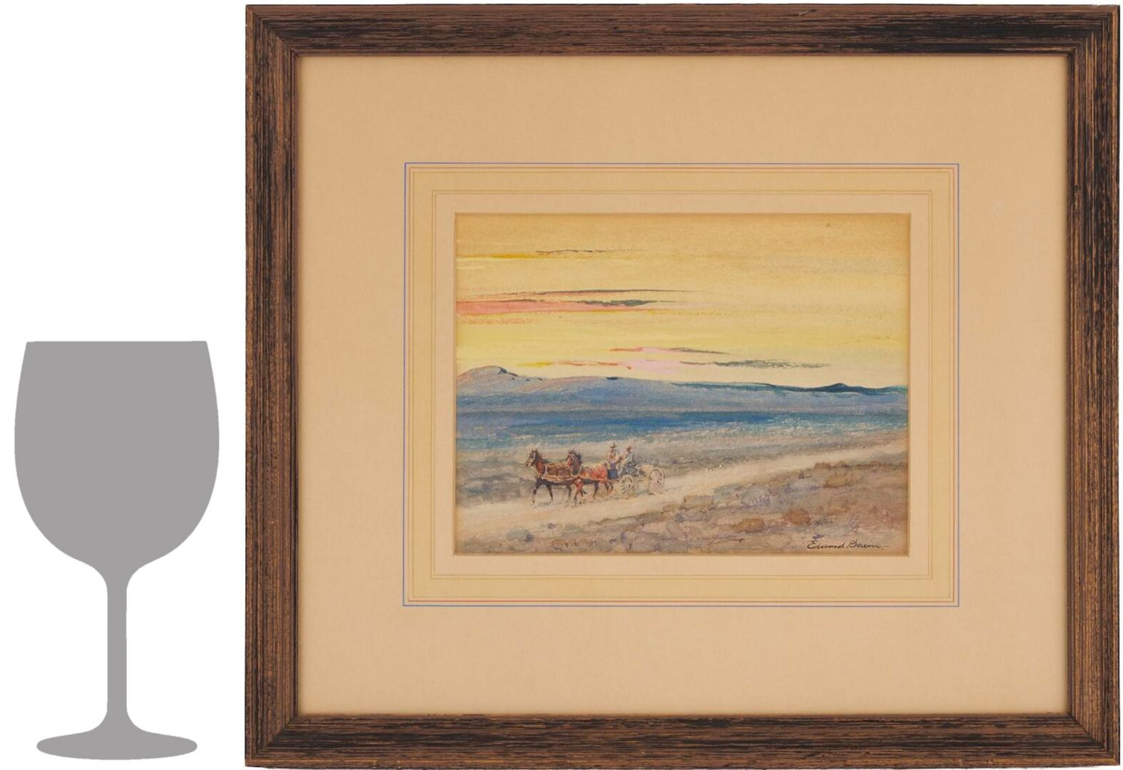 Lot 447: Edward Borein Western Watercolor