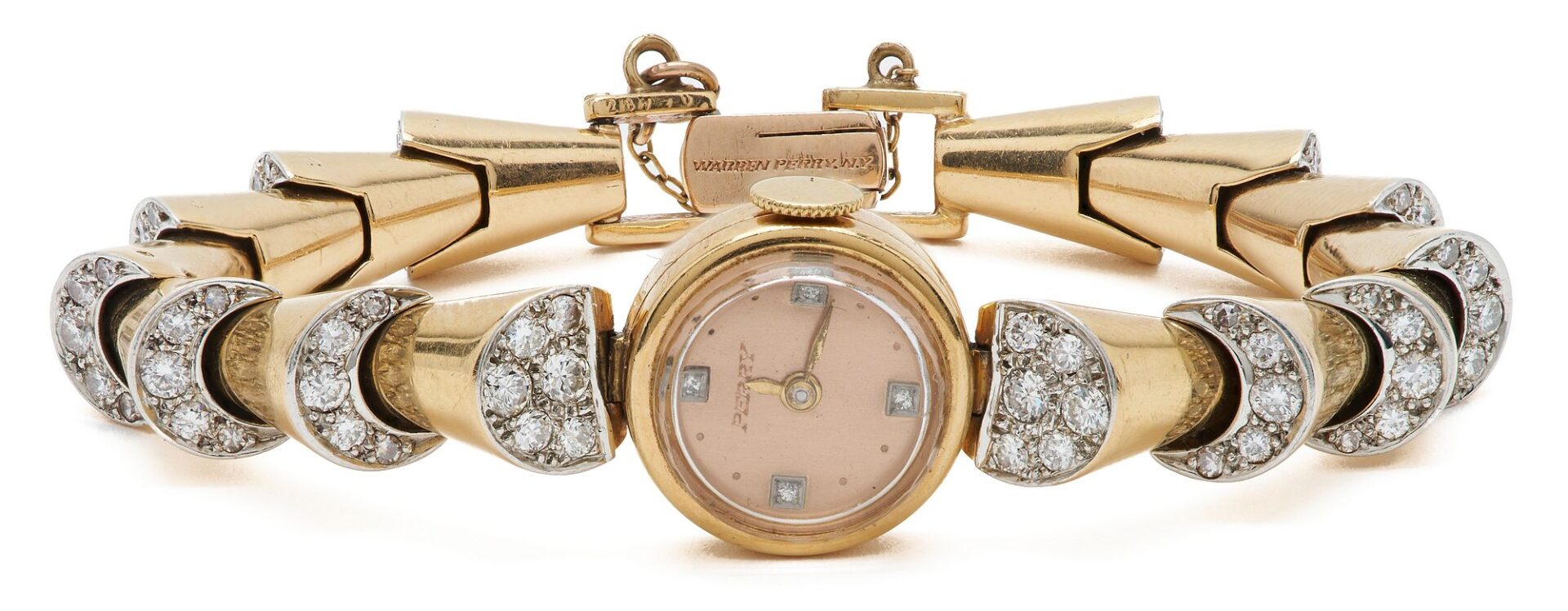 Lot 44: George Headley 18K Gold & Diamond Watch