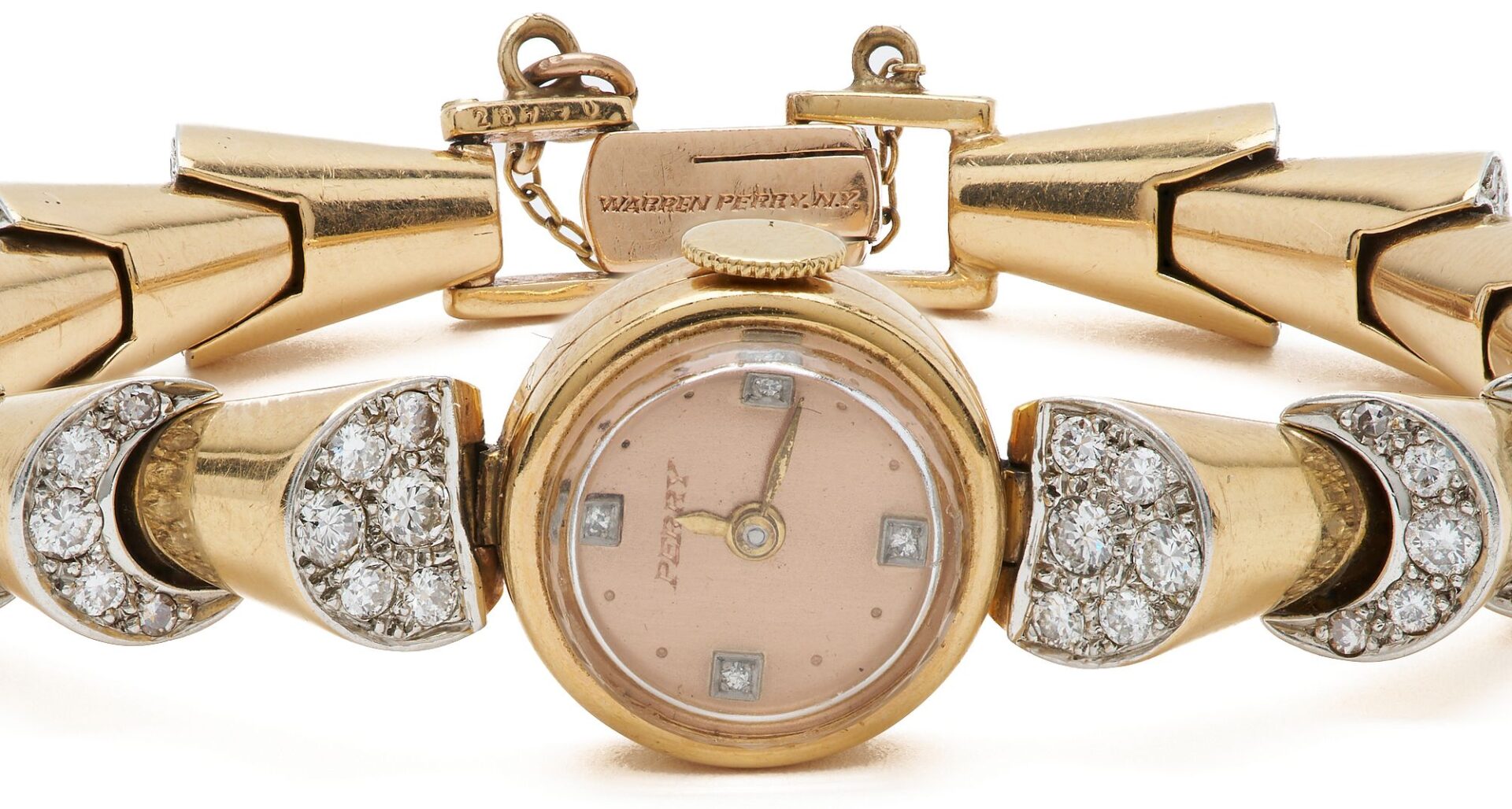 Lot 44: George Headley 18K Gold & Diamond Watch