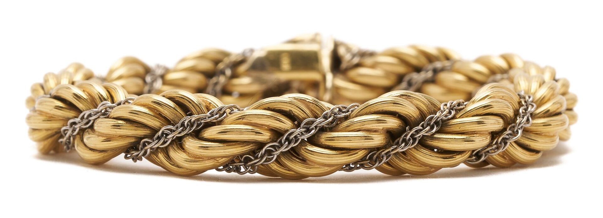 Lot 45: 18K Gold Double Rope Chain Necklace/Bracelets