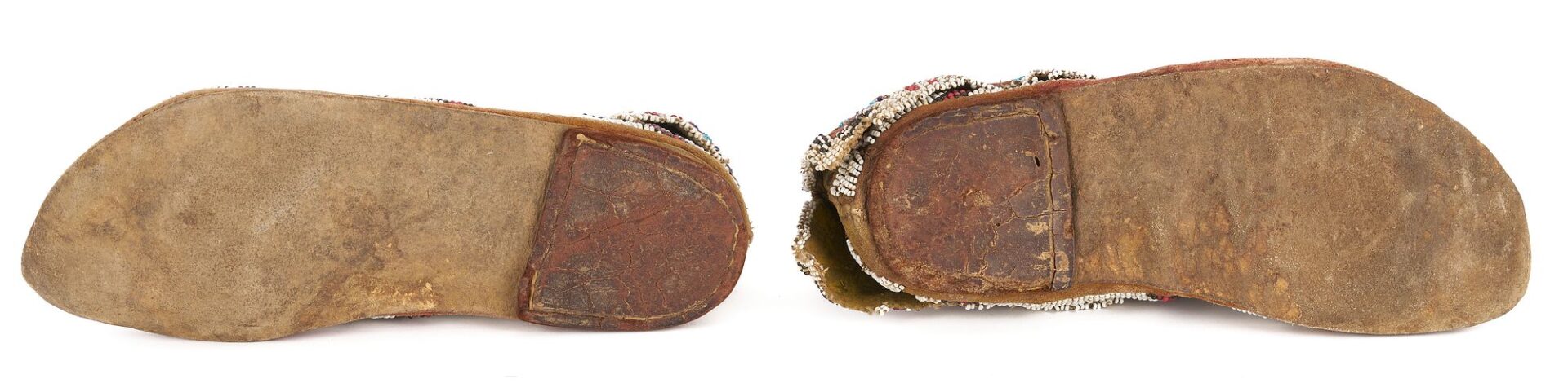 Lot 462: Pair of Native American Beaded Moccasins