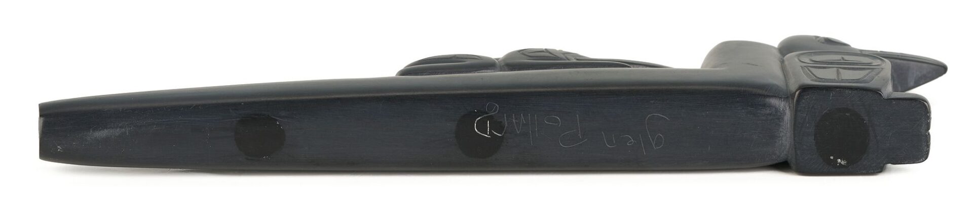 Lot 464: Native American Glen Pollard Argillite Pipe
