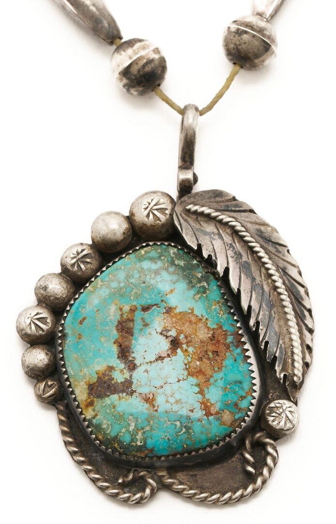 Lot 467: 3 Native American Silver Jewelry Items