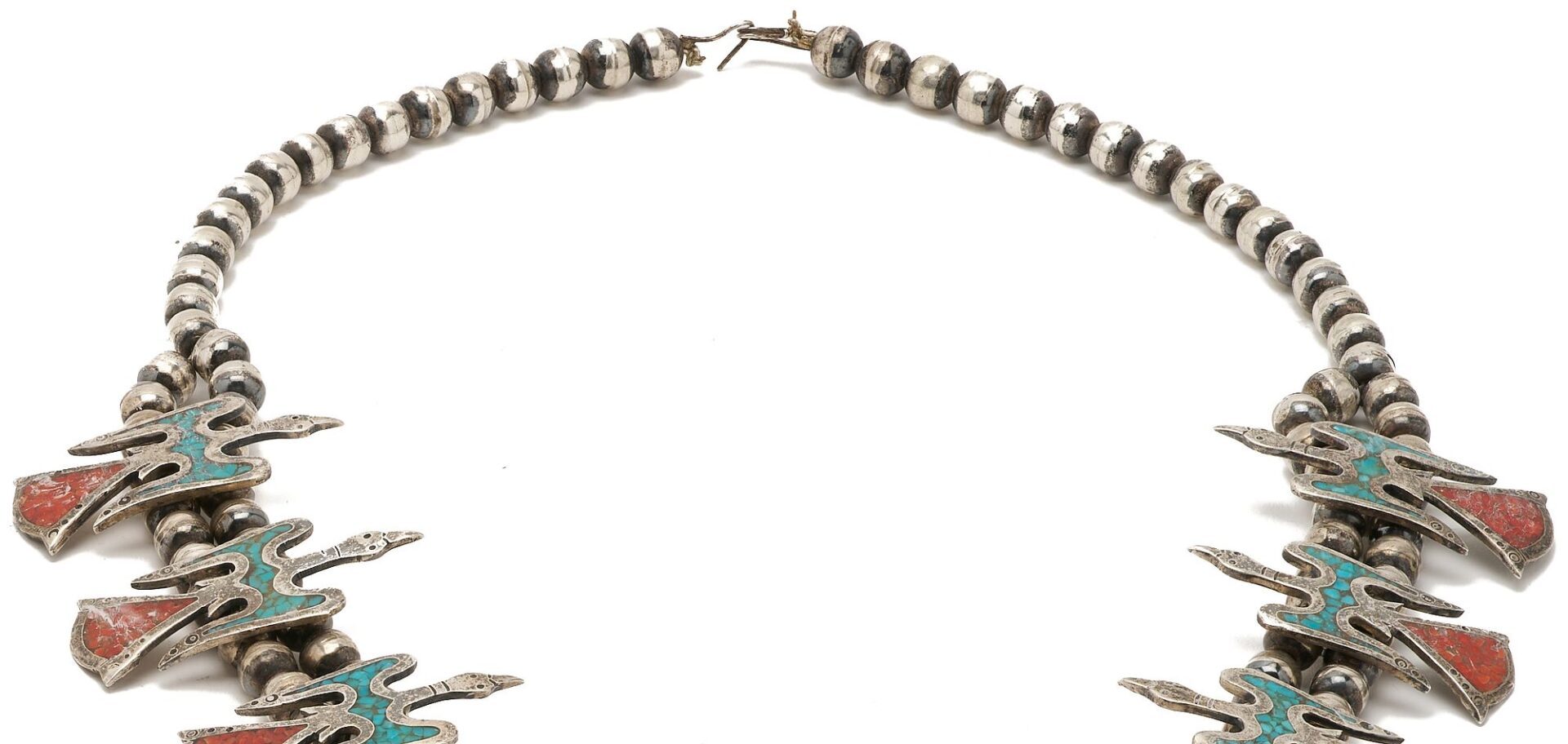 Lot 467: 3 Native American Silver Jewelry Items