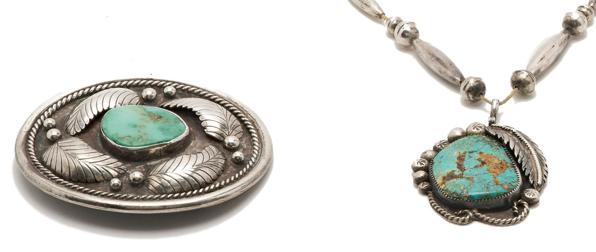 Lot 467: 3 Native American Silver Jewelry Items