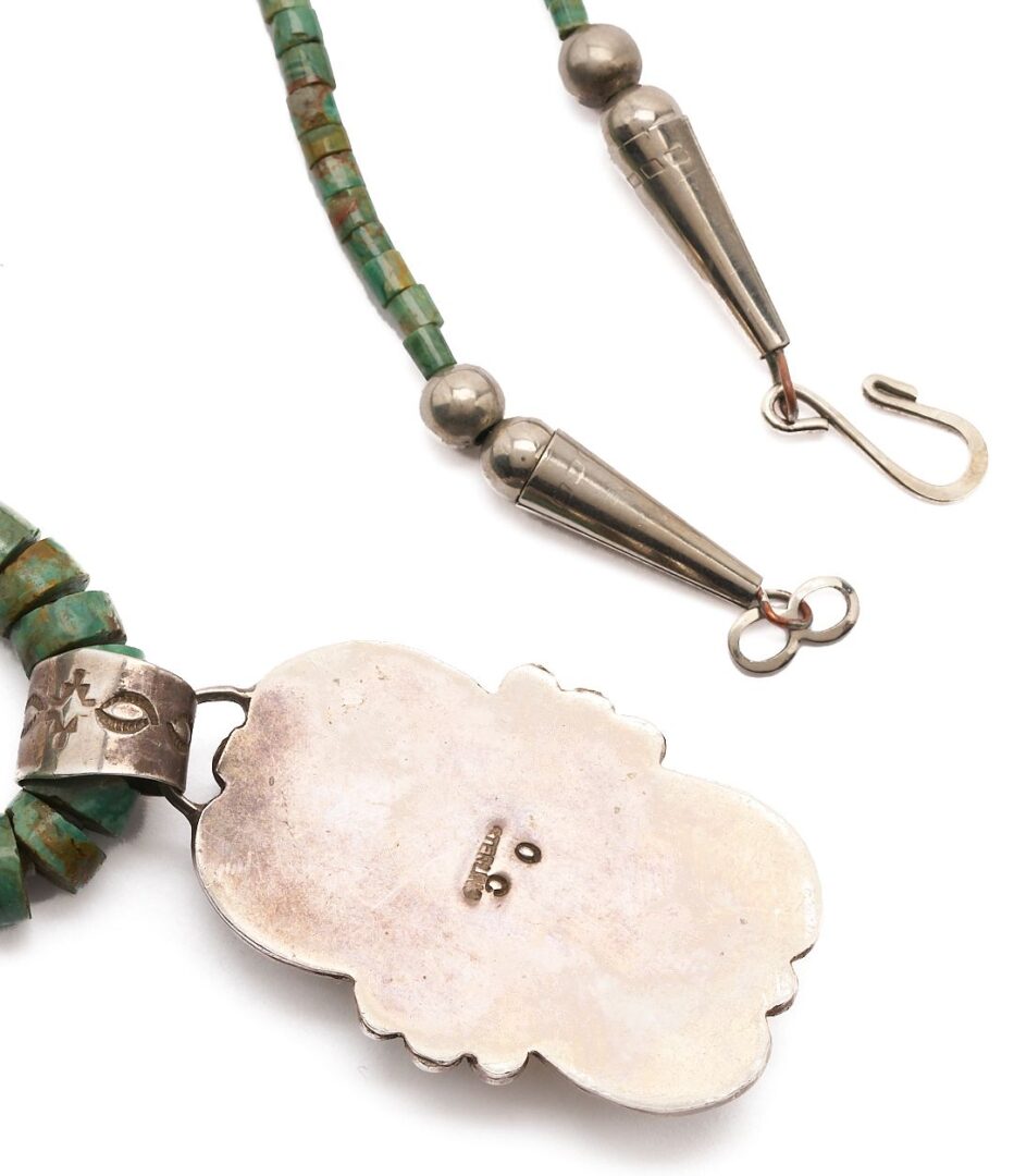 Lot 468: 6 Sterling Silver Jewelry & Stone Jewelry Items, incl. Native American
