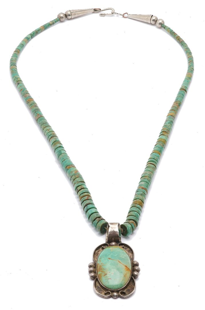 Lot 468: 6 Sterling Silver Jewelry & Stone Jewelry Items, incl. Native American