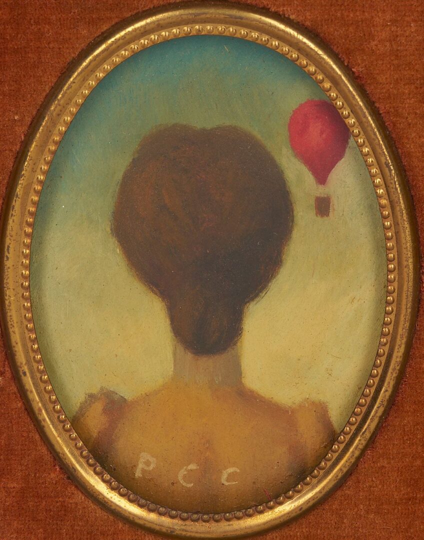 Lot 473: Pr. Philip Campbell Curtis Surrealist Portrait Paintings