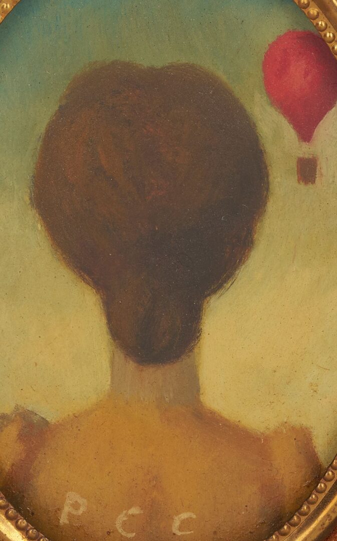 Lot 473: Pr. Philip Campbell Curtis Surrealist Portrait Paintings
