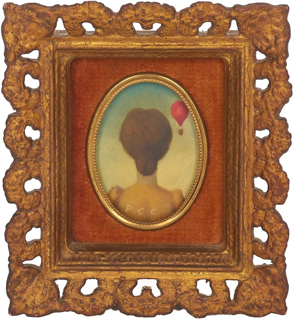 Lot 473: Pr. Philip Campbell Curtis Surrealist Portrait Paintings