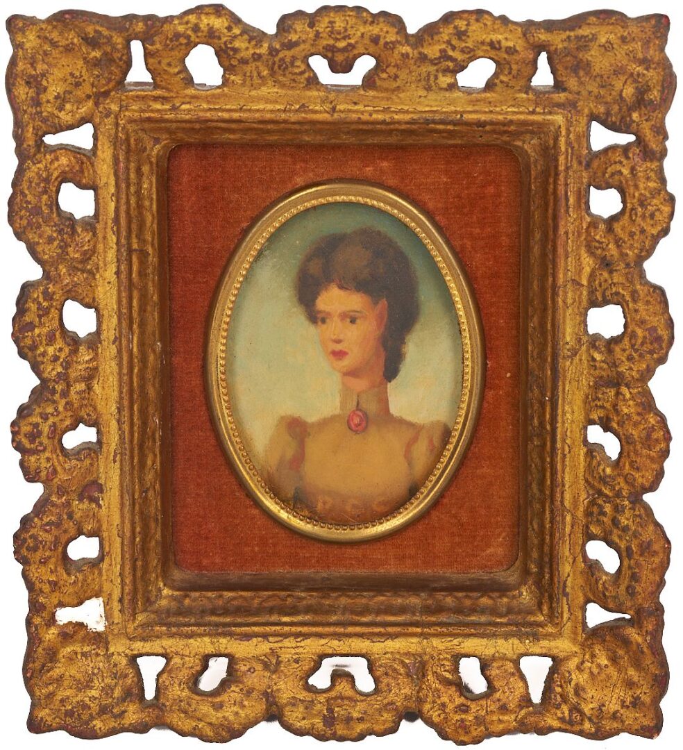 Lot 473: Pr. Philip Campbell Curtis Surrealist Portrait Paintings