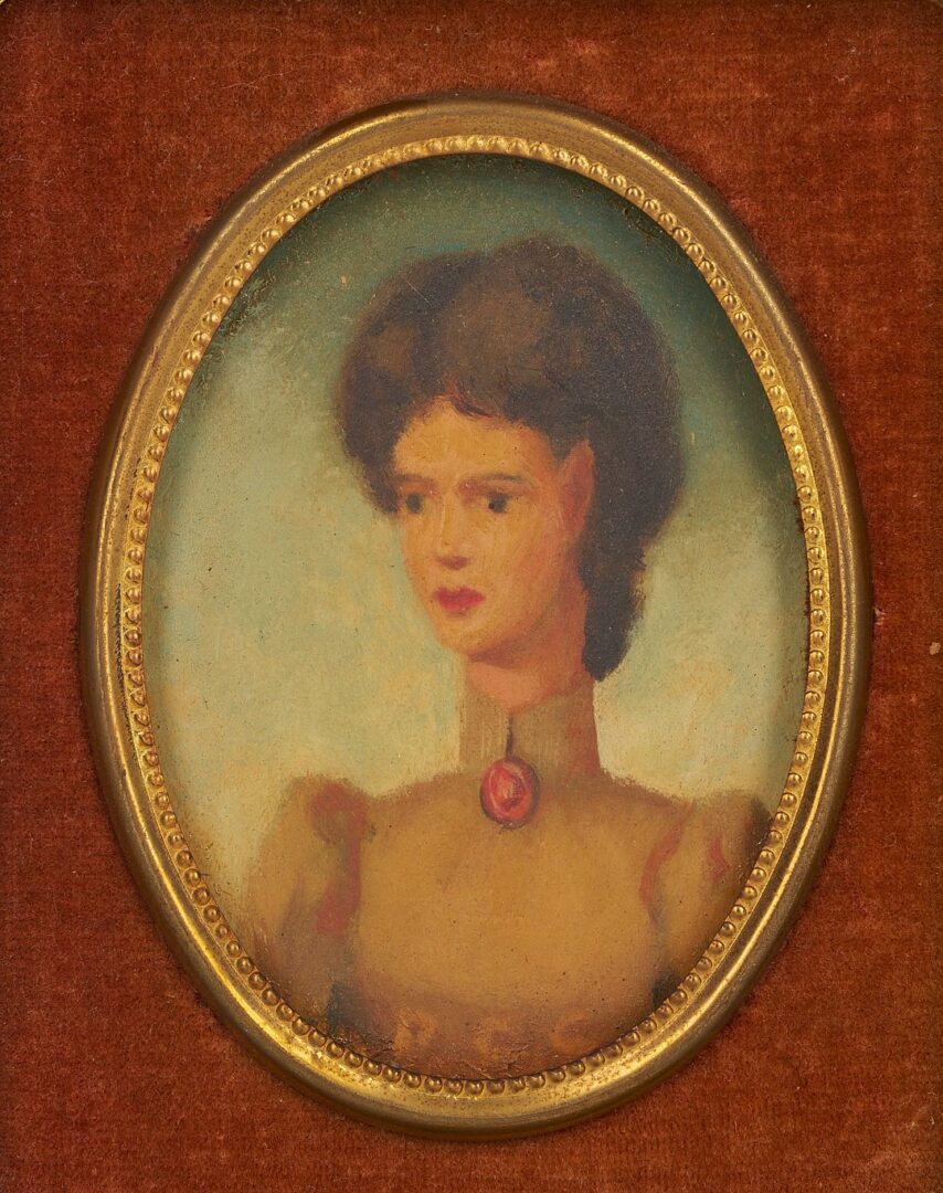 Lot 473: Pr. Philip Campbell Curtis Surrealist Portrait Paintings