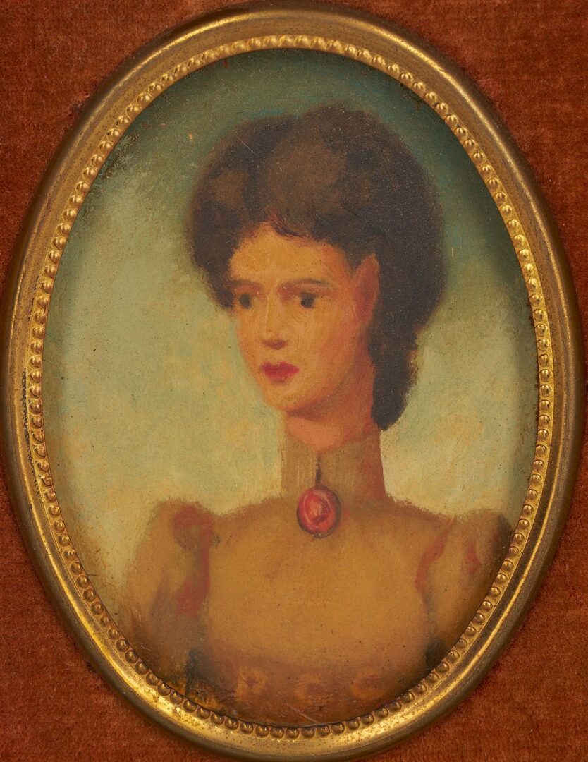 Lot 473: Pr. Philip Campbell Curtis Surrealist Portrait Paintings