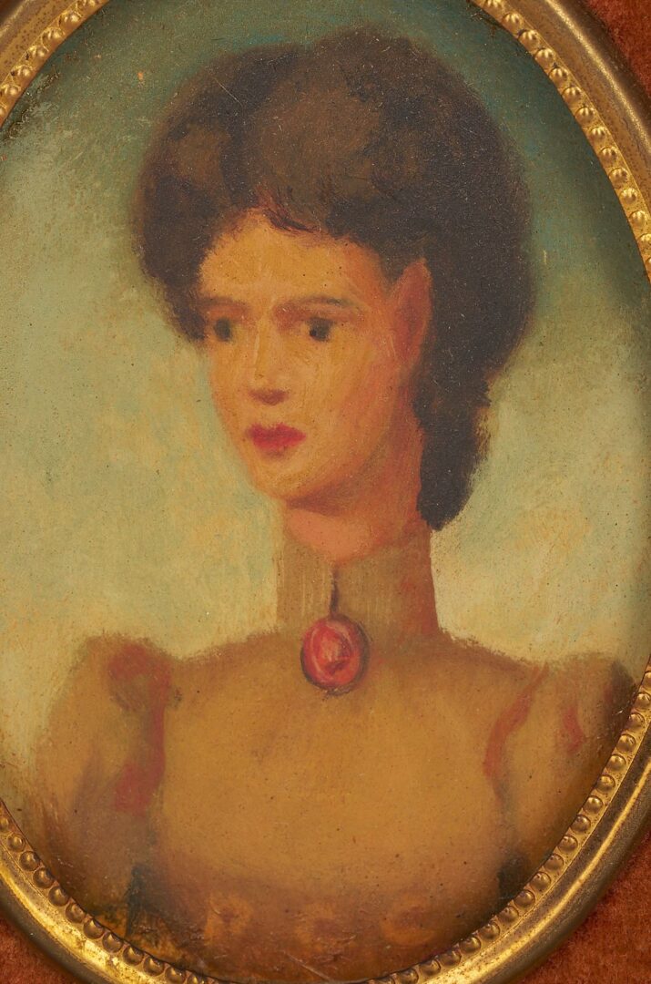 Lot 473: Pr. Philip Campbell Curtis Surrealist Portrait Paintings