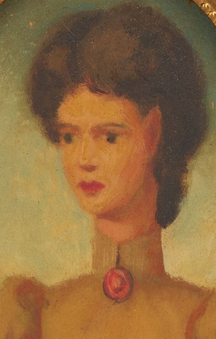 Lot 473: Pr. Philip Campbell Curtis Surrealist Portrait Paintings