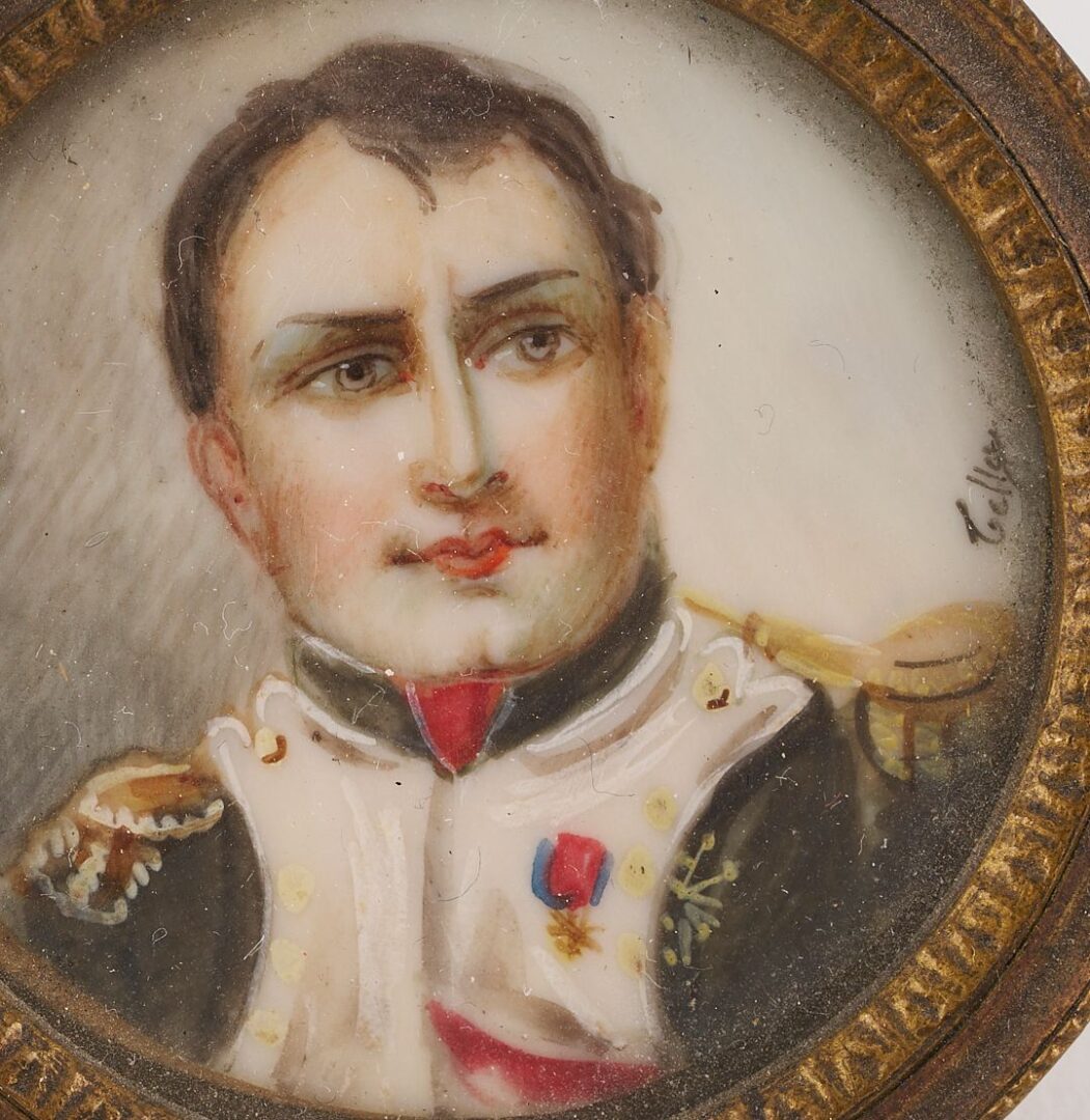 Lot 474: 6 Napoleon Related Miniature Portraits plus 1 Medal