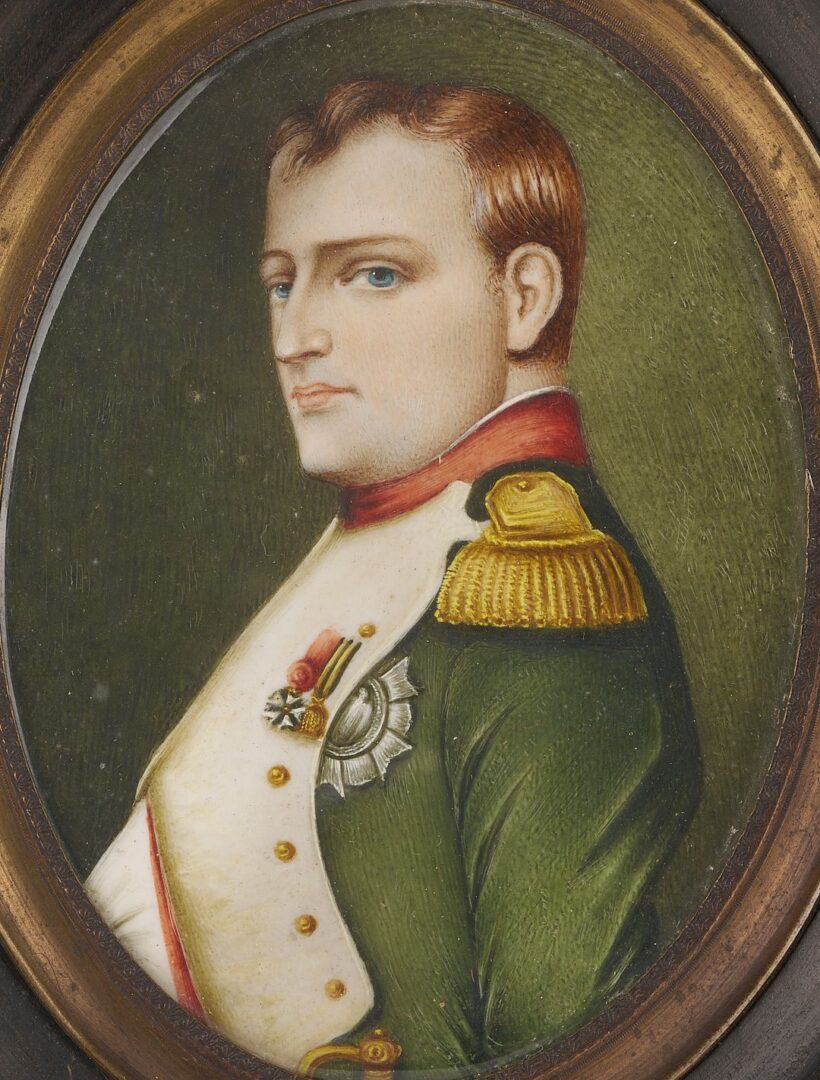 Lot 474: 6 Napoleon Related Miniature Portraits plus 1 Medal