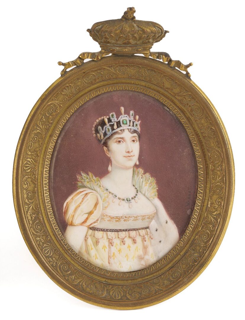 Lot 474: 6 Napoleon Related Miniature Portraits plus 1 Medal