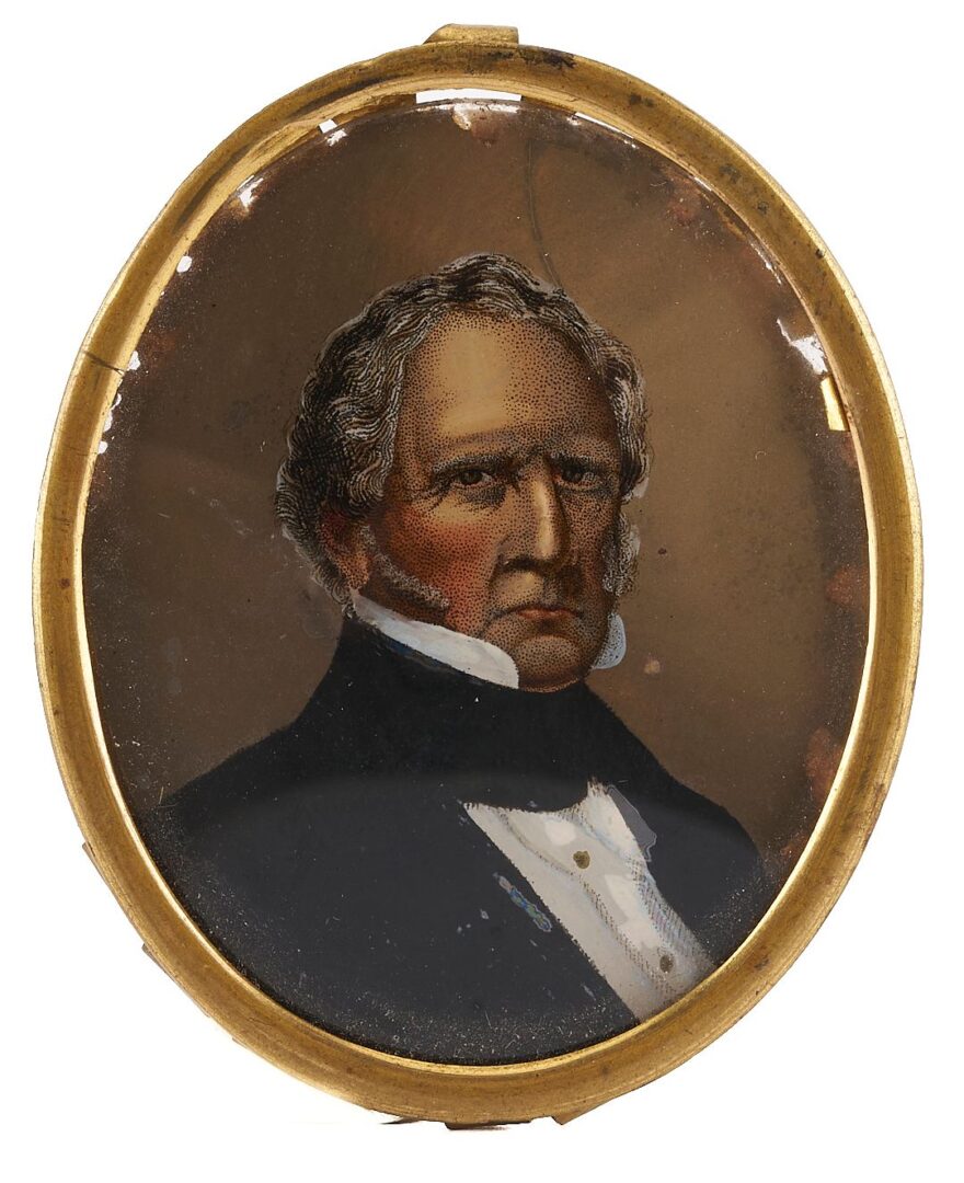 Lot 475: 4 Portraits of men incl. Winfield Scott, Civil & Rev. War