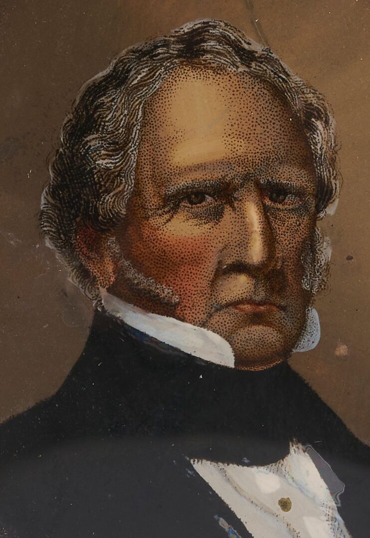 Lot 475: 4 Portraits of men incl. Winfield Scott, Civil & Rev. War