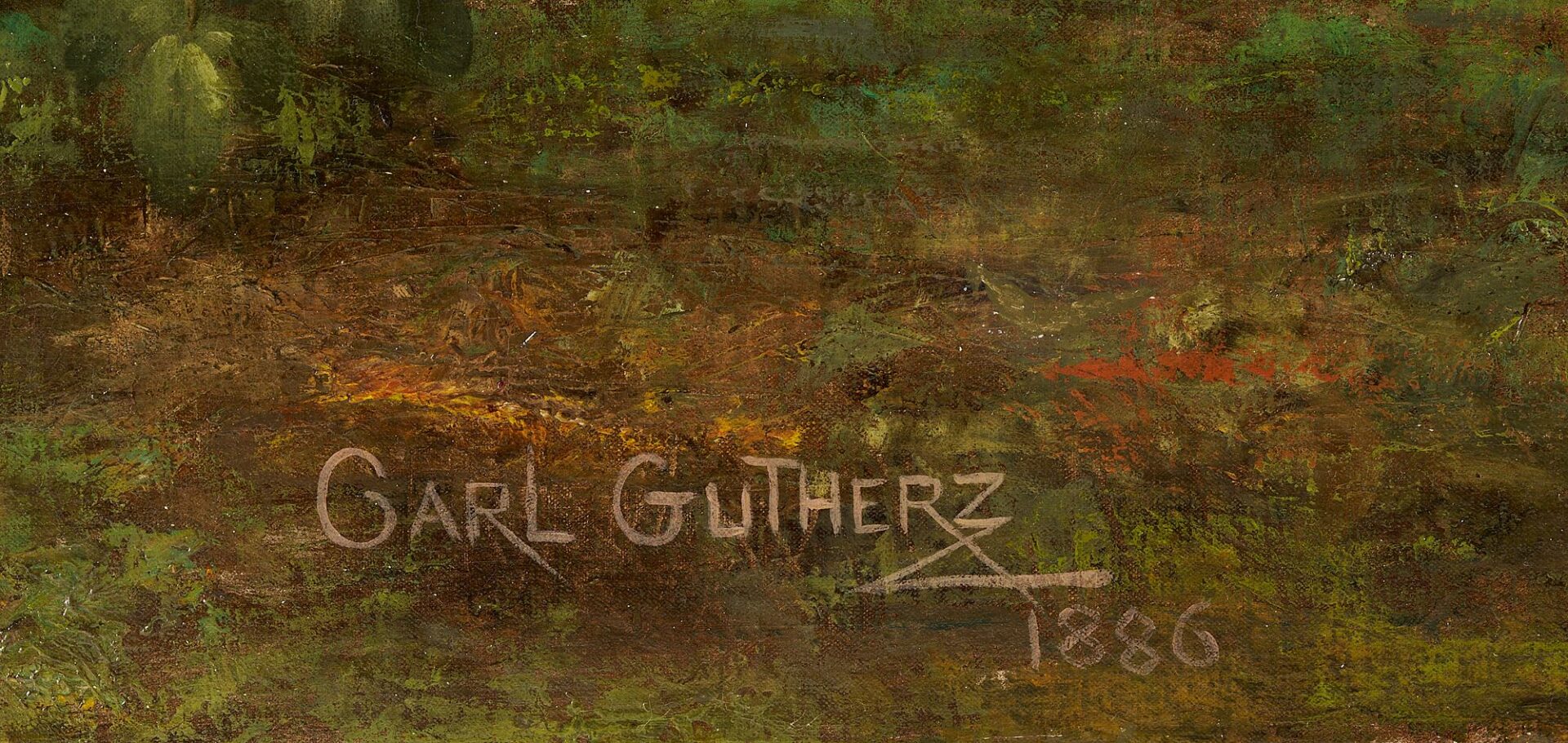 Lot 476: Carl Gutherz O/C French Military Painting Plus Preparatory Drawing