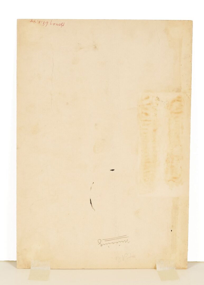Lot 476: Carl Gutherz O/C French Military Painting Plus Preparatory Drawing