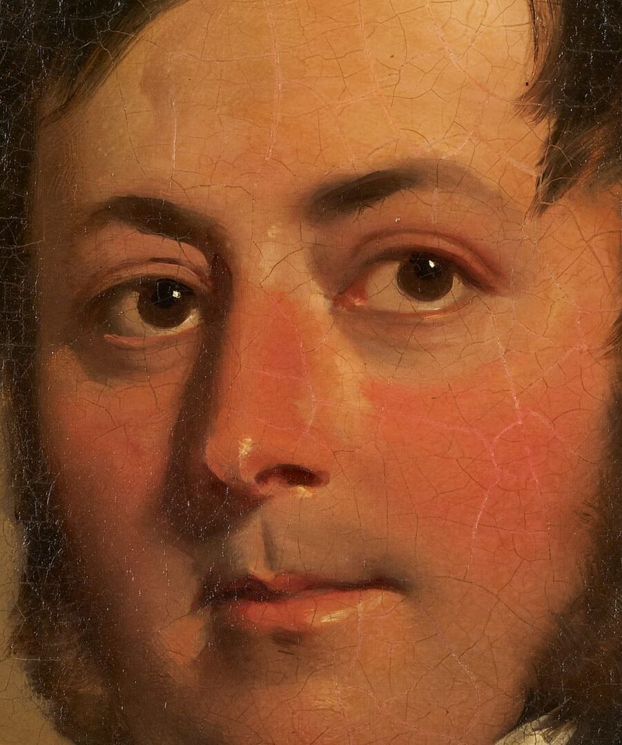 Lot 477: British School 19th C. O/C Nautical Portrait