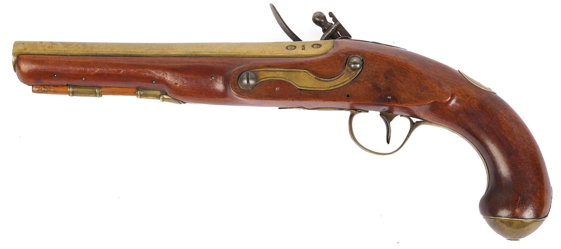 Lot 478: W. Ketland London Flintlock Pistol 1800-1810; plus Small Unmarked Pistol