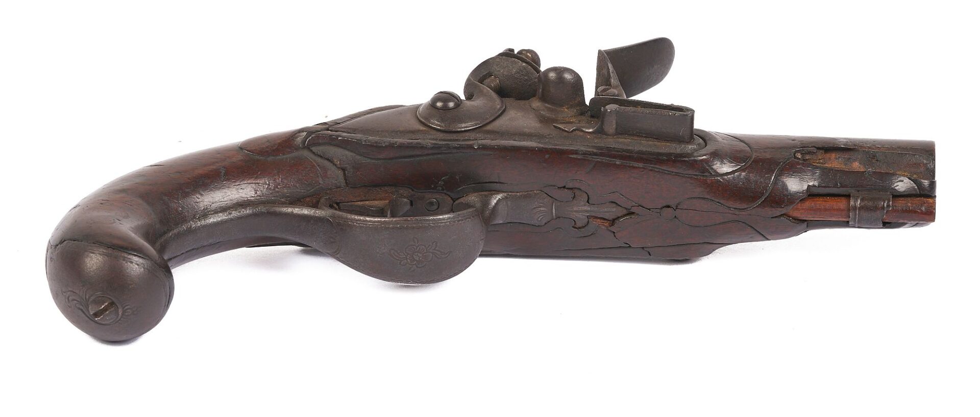 Lot 478: W. Ketland London Flintlock Pistol 1800-1810; plus Small Unmarked Pistol