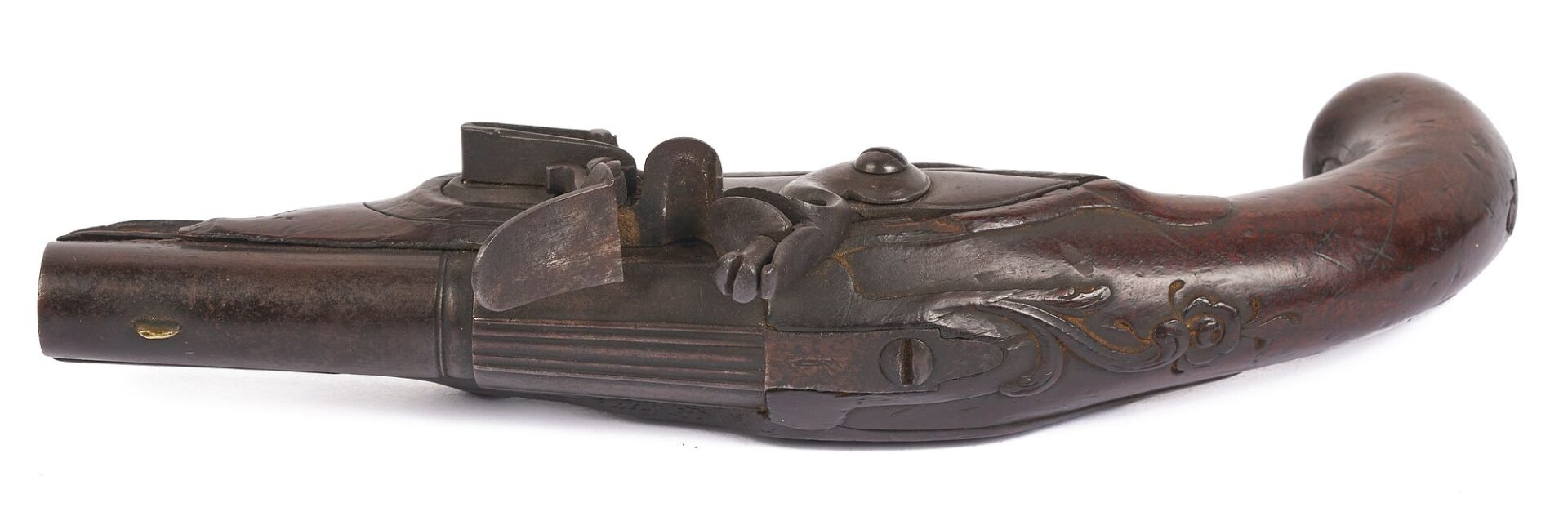 Lot 478: W. Ketland London Flintlock Pistol 1800-1810; plus Small Unmarked Pistol