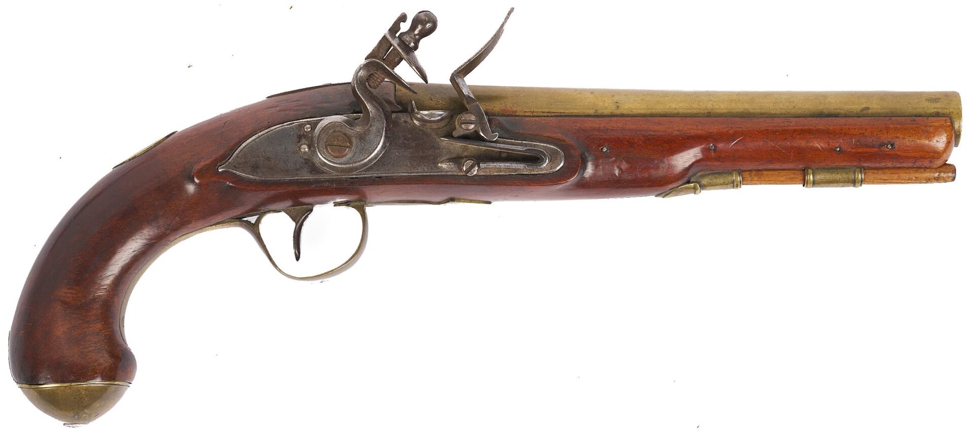 Lot 478: W. Ketland London Flintlock Pistol 1800-1810; plus Small Unmarked Pistol