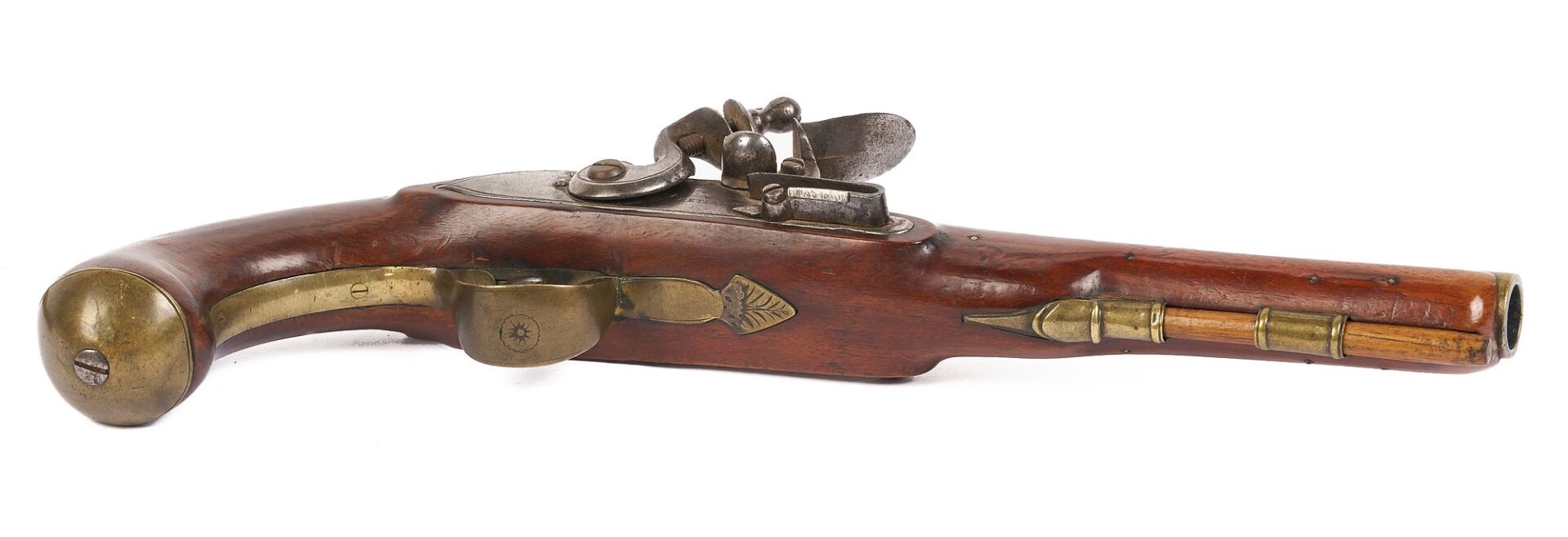 Lot 478: W. Ketland London Flintlock Pistol 1800-1810; plus Small Unmarked Pistol